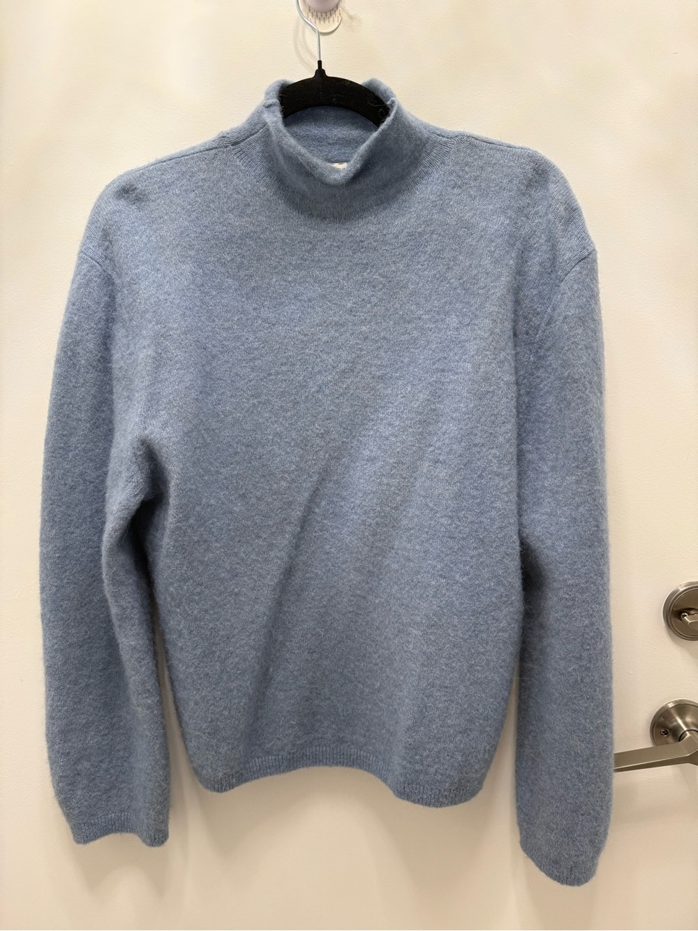 & Other Stories Pale Blue Mockneck Sweater